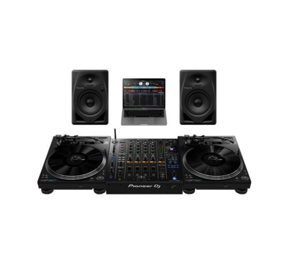 Pioneer DJ PLX-CRSS12, DJM-S11, and VM-80 Bundle